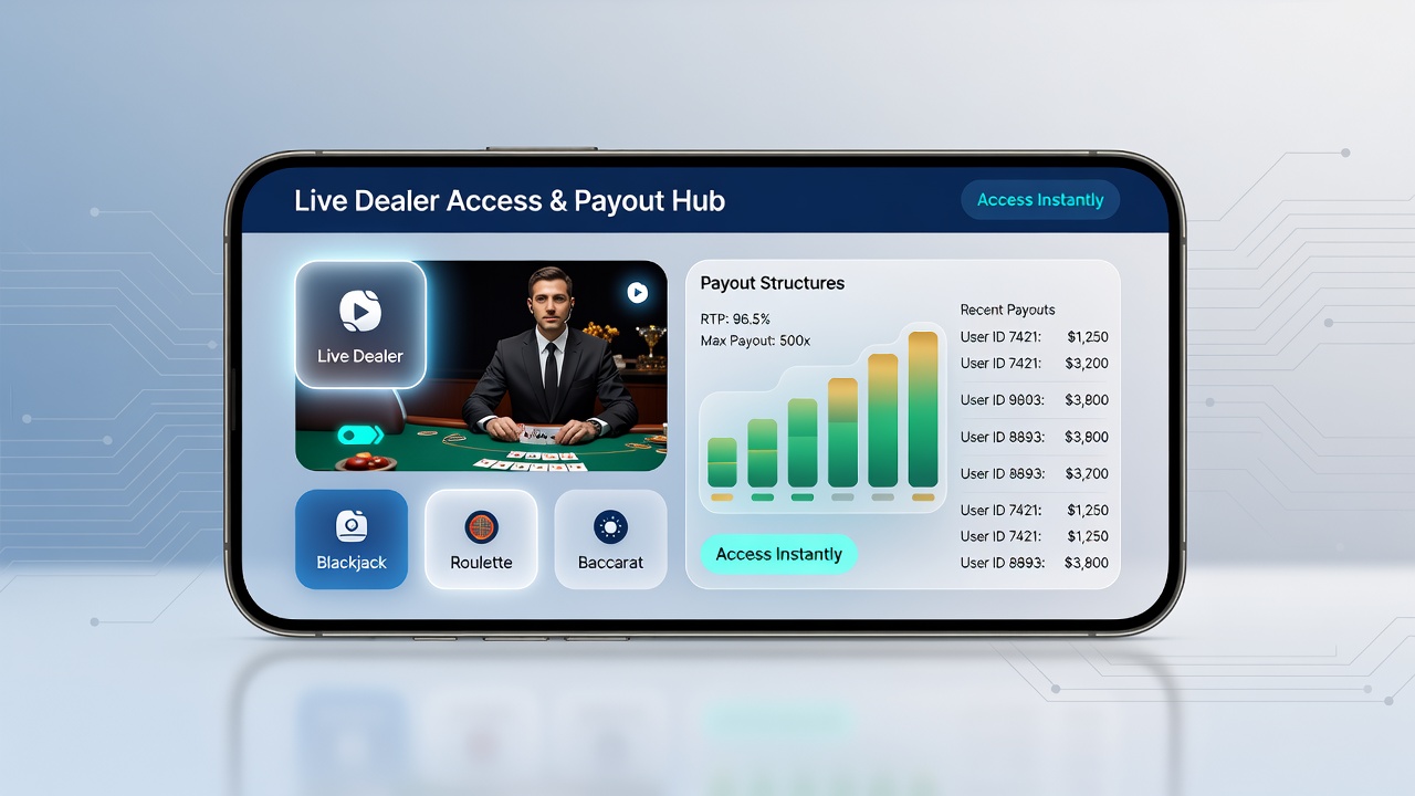 Close-up of mobile payout dashboard with transaction history and withdrawal buttons in a compact layout