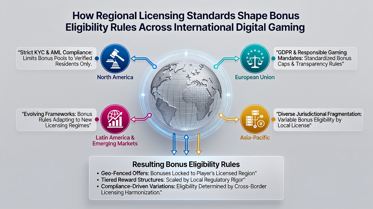 Impact of licensing on bonus rules in global gaming platforms