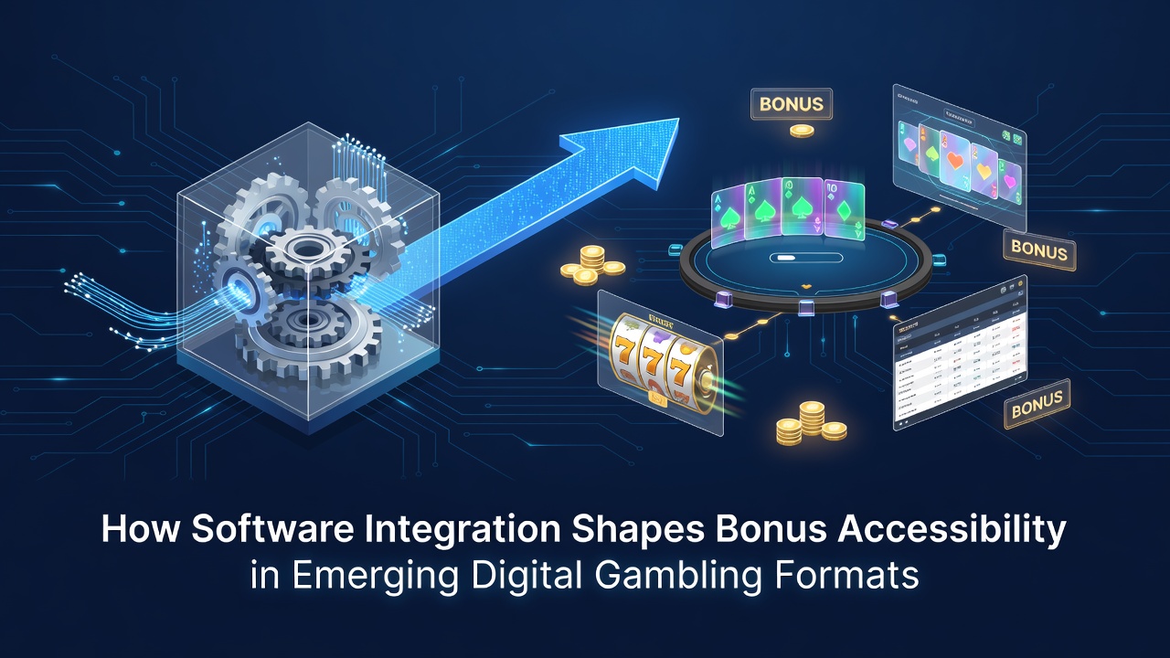 Diagram showing interconnected software modules for bonus distribution in digital gambling platforms