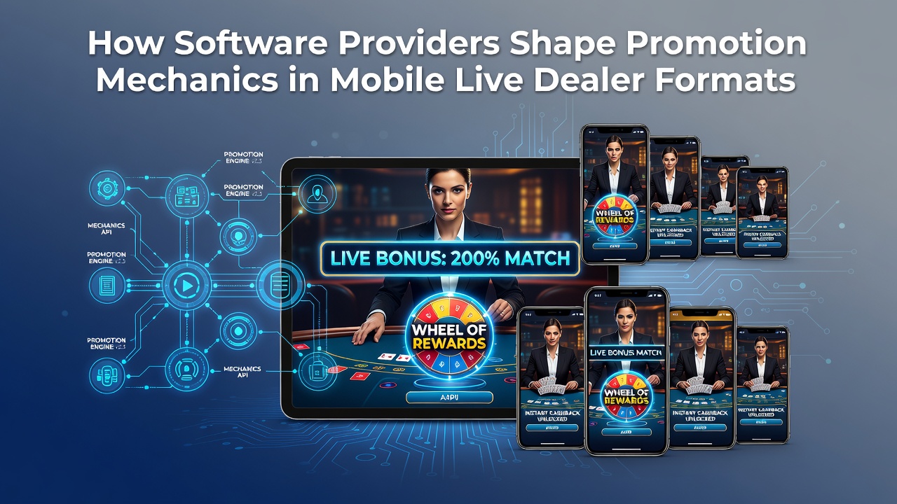 Software interface showing mobile live dealer game controls and integrated bonus indicators