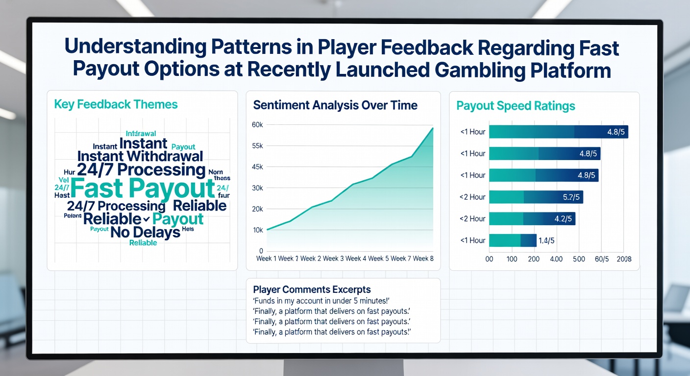 Infographic illustrating payout processing times and player satisfaction levels
